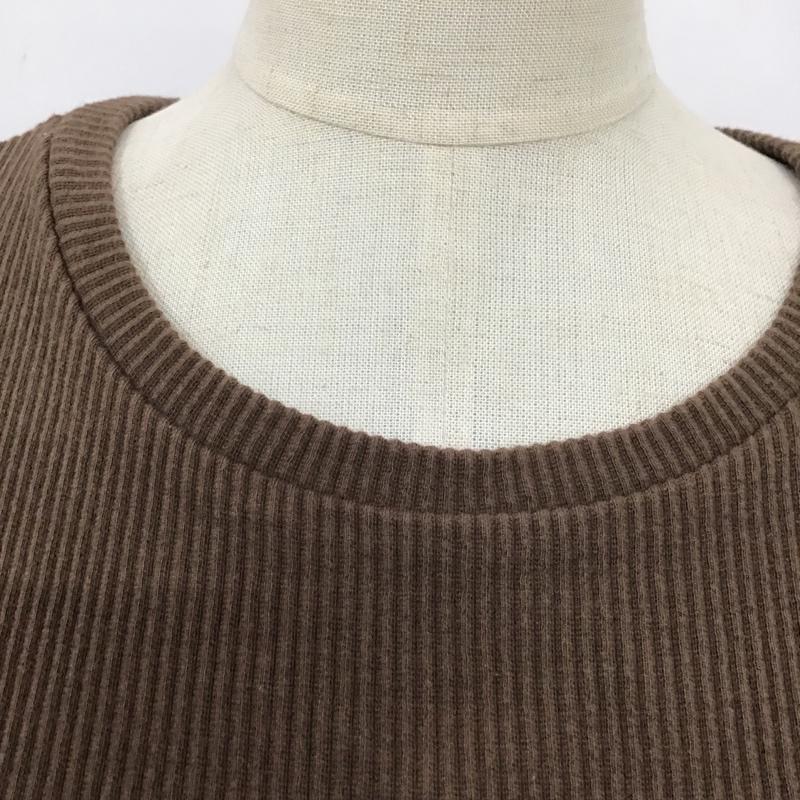 アルシーヴ archives カットソー 長袖 長袖カットソー クルーネックカットソー ロングスリーブカットソー 無地 茶 / ブラウン /  レディース USED 古着 中古 10102130