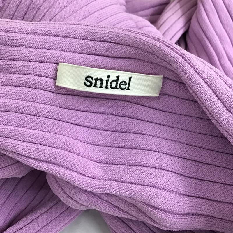 スナイデル SNIDEL カットソー 長袖 SWNT181094 オフショルディテールニットプルオーバー FREE 無地 紫 / パープル /  レディース USED 古着 中古 10102144