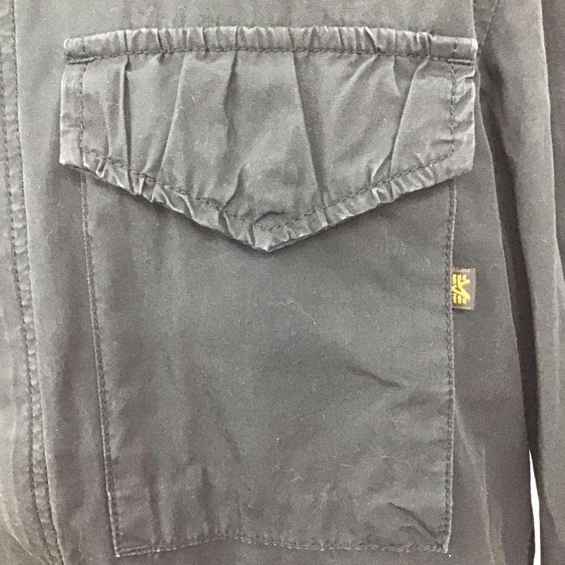 アルファインダストリー Alpha Industries ジャケット、上着 ジャケット、ブレザー 20504-001 ミリタリー L 無地 黒 / ブラック /  メンズ USED 古着 中古 10102153