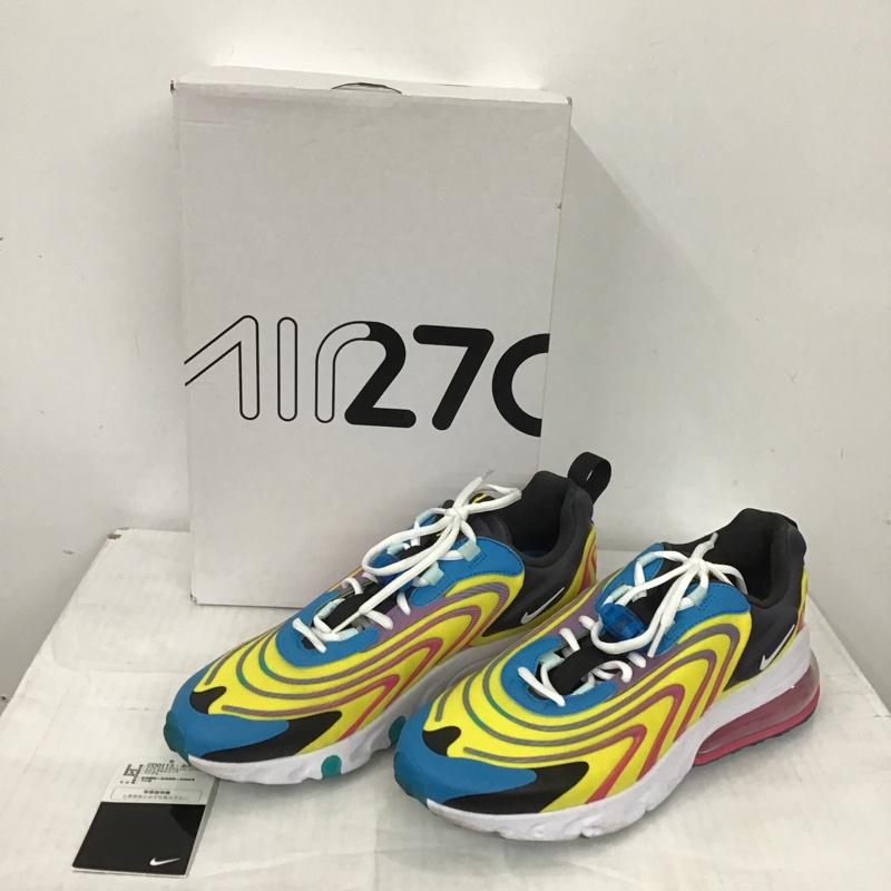 ナイキ NIKE スニーカー スニーカー CD0113-400 AIR MAX 270 REACT ENG 27.5cm 箱有 27.5cm ロゴ、文字 白 / ホワイト / X 黒 / ブラック / X 青 / ブルー / X 桃 / ピンク / X 黄 / イエロー /  メンズ USED 古着 中古 10102176