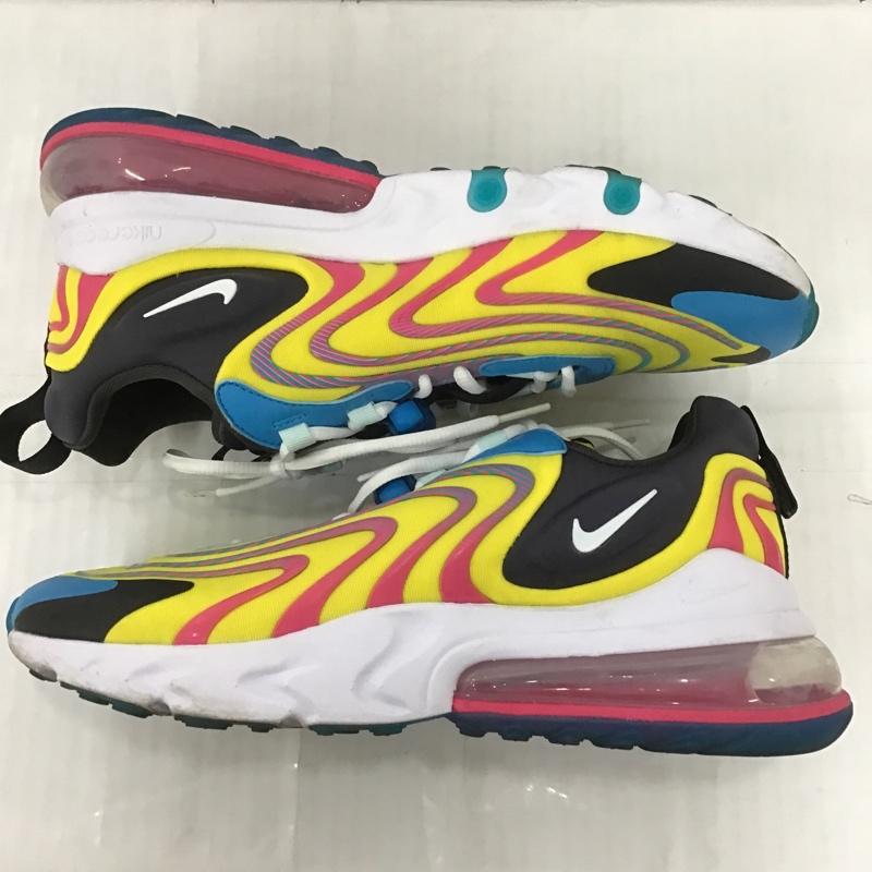 ナイキ NIKE スニーカー スニーカー CD0113-400 AIR MAX 270 REACT ENG 27.5cm 箱有 27.5cm ロゴ、文字 白 / ホワイト / X 黒 / ブラック / X 青 / ブルー / X 桃 / ピンク / X 黄 / イエロー /  メンズ USED 古着 中古 10102176