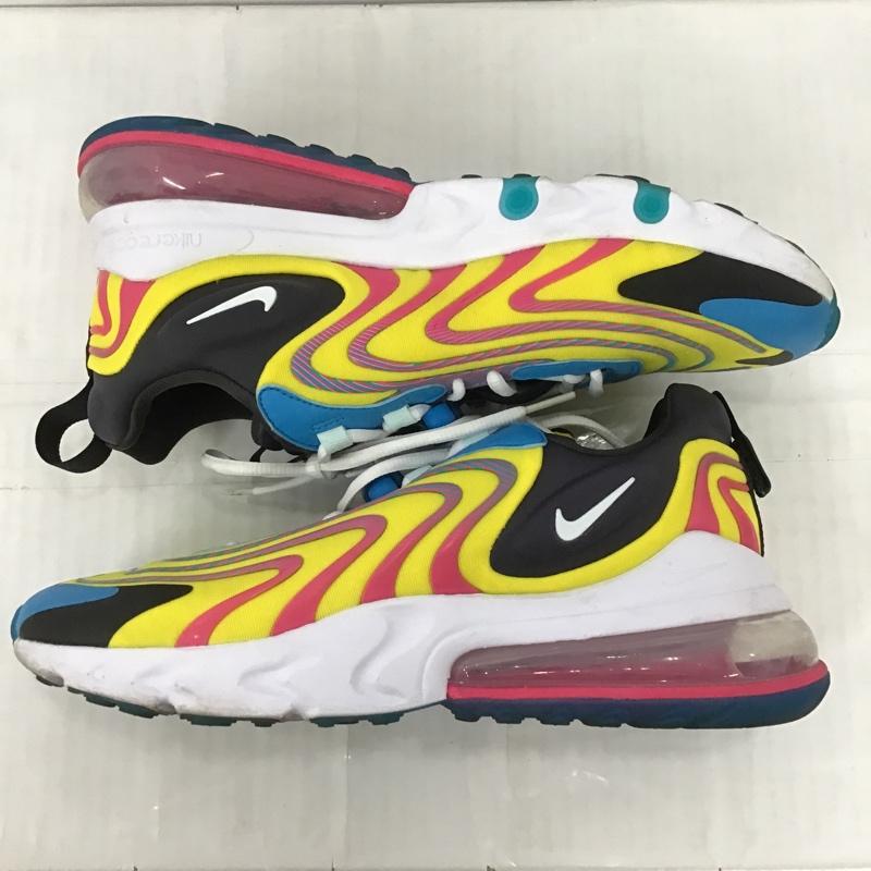 ナイキ NIKE スニーカー スニーカー CD0113-400 AIR MAX 270 REACT ENG 27.5cm 箱有 27.5cm ロゴ、文字 白 / ホワイト / X 黒 / ブラック / X 青 / ブルー / X 桃 / ピンク / X 黄 / イエロー /  メンズ USED 古着 中古 10102176