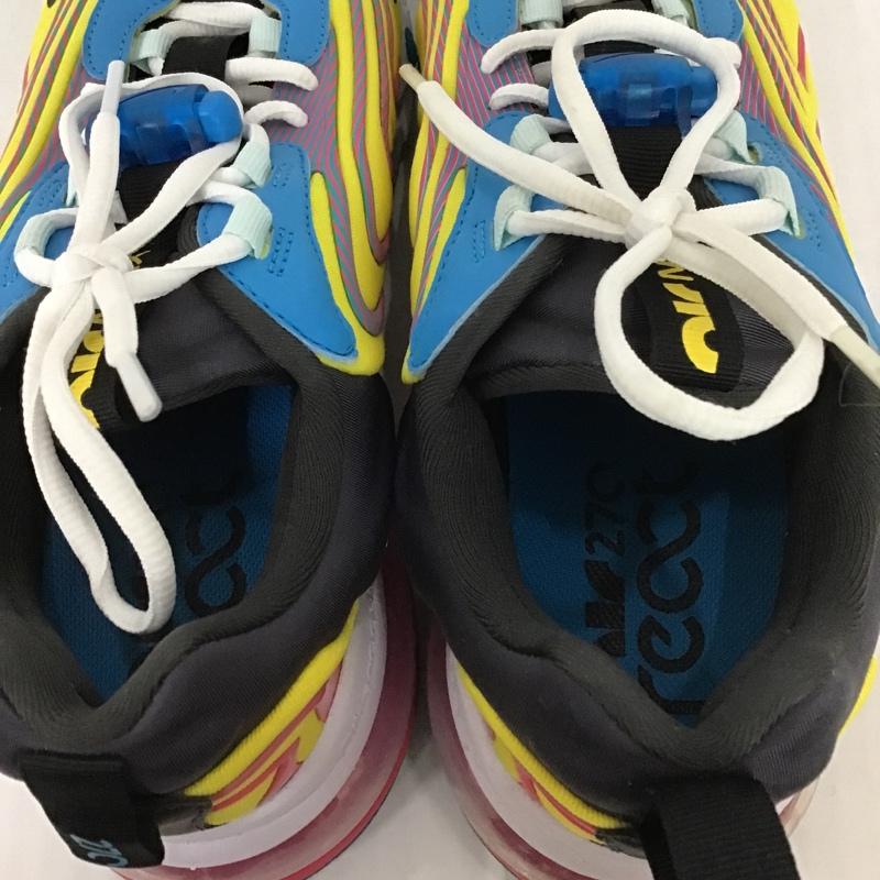 ナイキ NIKE スニーカー スニーカー CD0113-400 AIR MAX 270 REACT ENG 27.5cm 箱有 27.5cm ロゴ、文字 白 / ホワイト / X 黒 / ブラック / X 青 / ブルー / X 桃 / ピンク / X 黄 / イエロー /  メンズ USED 古着 中古 10102176