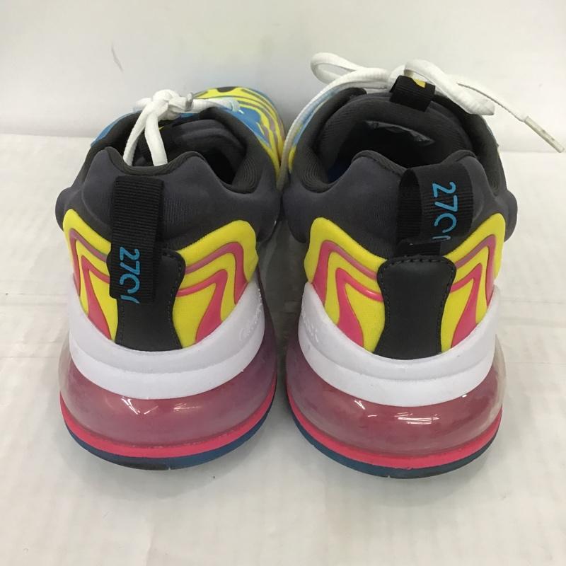 ナイキ NIKE スニーカー スニーカー CD0113-400 AIR MAX 270 REACT ENG 27.5cm 箱有 27.5cm ロゴ、文字 白 / ホワイト / X 黒 / ブラック / X 青 / ブルー / X 桃 / ピンク / X 黄 / イエロー /  メンズ USED 古着 中古 10102176