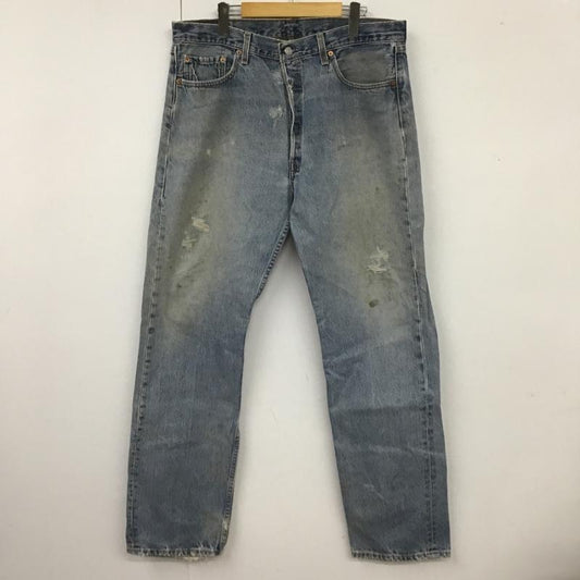 リーバイス Levi's パンツ デニム、ジーンズ 501-0118 W38 L34 501 USA製 38インチ 無地 青 / ブルー /  メンズ USED 古着 中古 10102191
