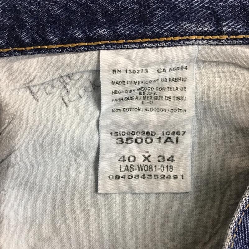 ラングラー Wrangler パンツ デニム、ジーンズ 35001AI RUGGED WEAR RELAXED FIT 40×34 無地 インディゴ / インディゴ /  メンズ USED 古着 中古 10102193