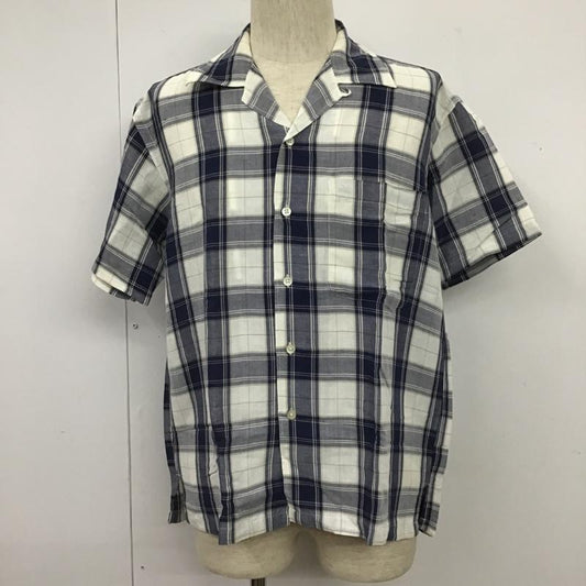 チャップスラルフローレン CHAPSRALPHLAUREN シャツ、ブラウス 半袖 1529-3814 オープンカラーシャツ M チェック 白 / ホワイト / X ベージュ / ベージュ / X 紺 / ネイビー /  メンズ USED 古着 中古 10102197