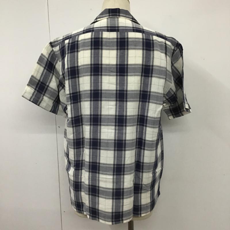 チャップスラルフローレン CHAPSRALPHLAUREN シャツ、ブラウス 半袖 1529-3814 オープンカラーシャツ M チェック 白 / ホワイト / X ベージュ / ベージュ / X 紺 / ネイビー /  メンズ USED 古着 中古 10102197