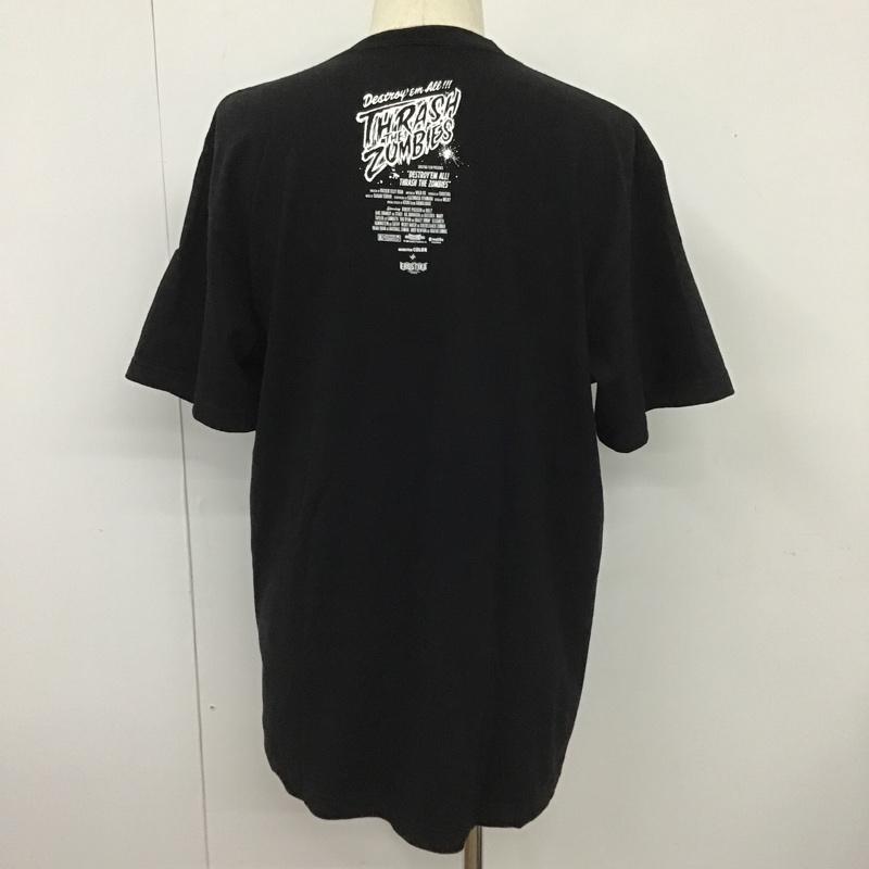 エロスティカ EROSTiKA Tシャツ 半袖 Thrash the Zombies クルーネック ドクロ スカル XL プリント 黒 / ブラック /  メンズ USED 古着 中古 10102201