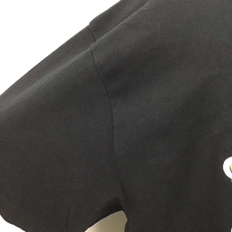 エロスティカ EROSTiKA Tシャツ 半袖 RAW クルーネック プリント XL ロゴ、文字 黒 / ブラック /  メンズ USED 古着 中古 10102203