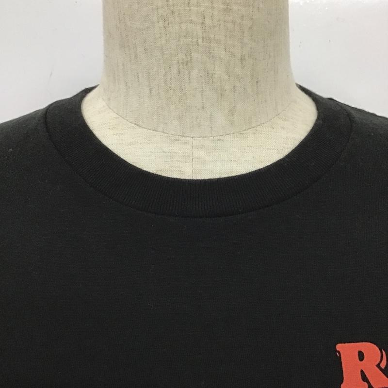 エロスティカ EROSTiKA Tシャツ 半袖 RAW バックプリント クルーネック XL ロゴ、文字 黒 / ブラック /  メンズ USED 古着 中古 10102206