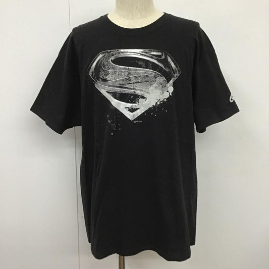 古着 USED Tシャツ 半袖 スーパーマン XL プリント 黒 / ブラック /  メンズ USED 古着 中古 10102208