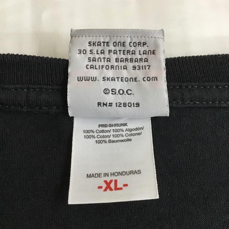 パウエルペラルタ POWELL PERALTA Tシャツ 半袖 バックプリント ドクロ スカル XL ロゴ、文字 黒 / ブラック /  メンズ USED 古着 中古 10102211