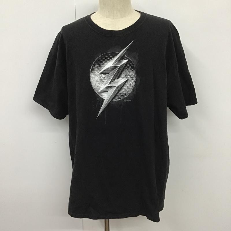 古着 USED Tシャツ 半袖 DCコミック フラッシュ 映画 クルーネック XL プリント 黒 / ブラック /  メンズ USED 古着 中古 10102213