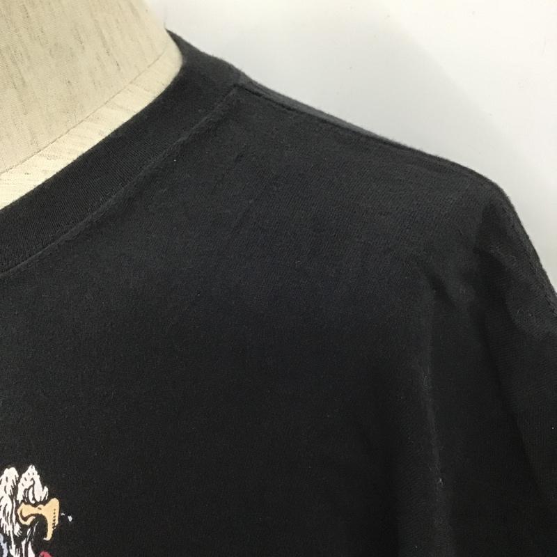 エロスティカ EROSTiKA Tシャツ 半袖 Rat Fink King of Junk Yard クルーネック XL プリント 黒 / ブラック /  メンズ USED 古着 中古 10102225