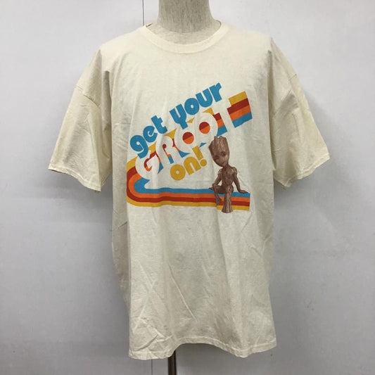 古着 USED Tシャツ 半袖 GROOT マーベル 映画 XXL プリント アイボリー / アイボリー /  メンズ USED 古着 中古 10102226