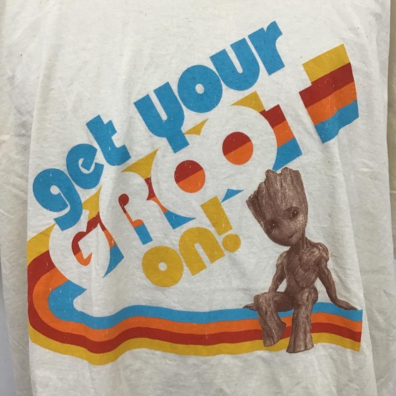 古着 USED Tシャツ 半袖 GROOT マーベル 映画 XXL プリント アイボリー / アイボリー /  メンズ USED 古着 中古 10102226