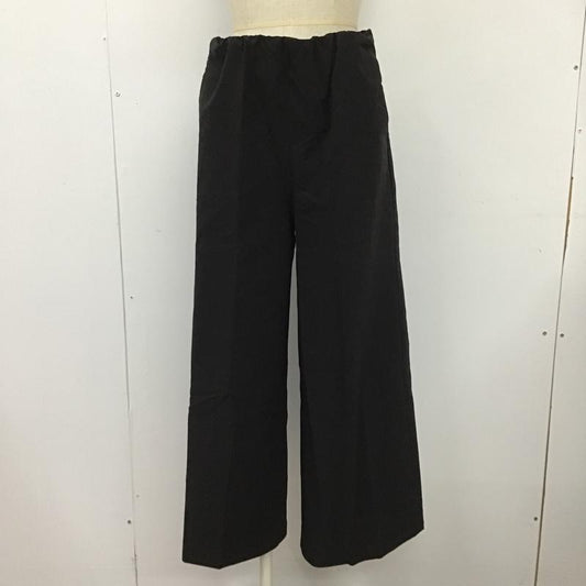 ジーナシス JEANASIS ボトムス ボトムス JS050136AD インベルト ワイドパンツ FREE 無地 黒 / ブラック /  レディース USED 古着 中古 10102231