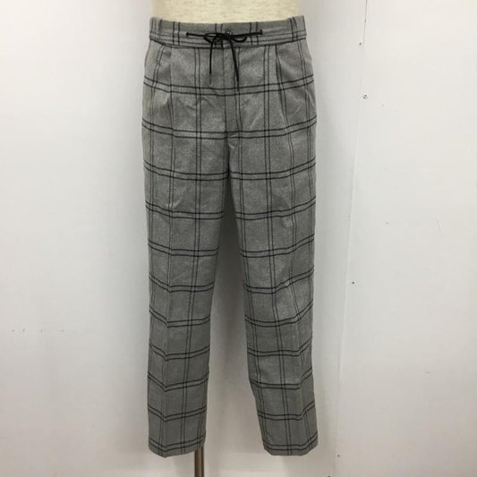 ビーミング バイ ビームス B:MING by BEAMS ボトムス ボトムス 92-24-0212-147 スラックスイージーパンツ S チェック 灰 / グレー / X 黒 / ブラック /  メンズ USED 古着 中古 10102279
