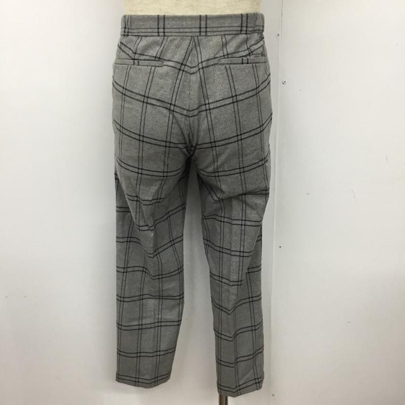 ビーミング バイ ビームス B:MING by BEAMS ボトムス ボトムス 92-24-0212-147 スラックスイージーパンツ S チェック 灰 / グレー / X 黒 / ブラック /  メンズ USED 古着 中古 10102279