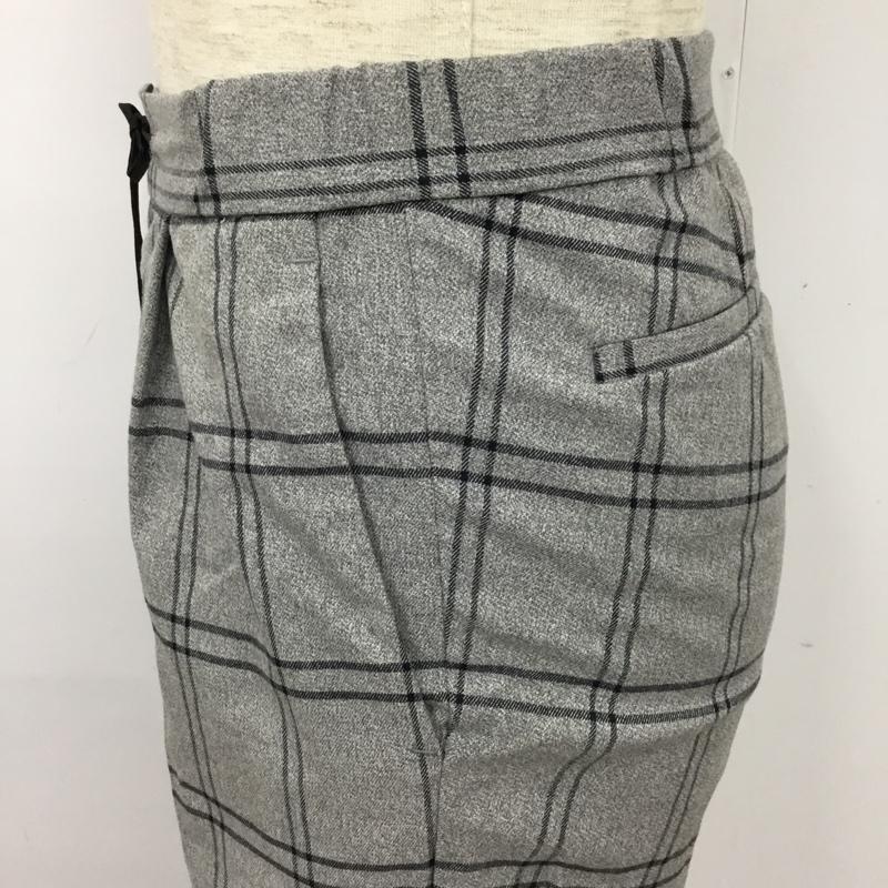 ビーミング バイ ビームス B:MING by BEAMS ボトムス ボトムス 92-24-0212-147 スラックスイージーパンツ S チェック 灰 / グレー / X 黒 / ブラック /  メンズ USED 古着 中古 10102279