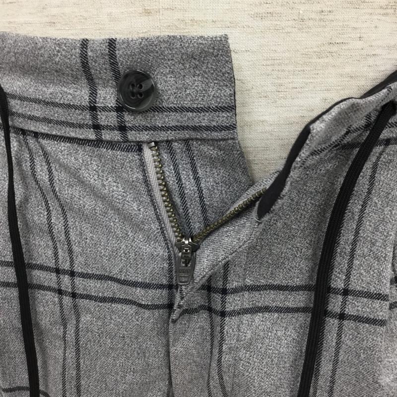 ビーミング バイ ビームス B:MING by BEAMS ボトムス ボトムス 92-24-0212-147 スラックスイージーパンツ S チェック 灰 / グレー / X 黒 / ブラック /  メンズ USED 古着 中古 10102279