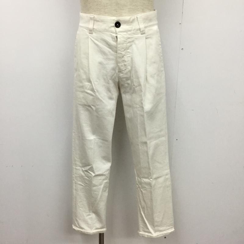 ピーティーゼロウーノ PT01 パンツ チノパン CWHL05BC0FWD BQ14 タックパンツ style05 28 無地 白 / ホワイト /  メンズ USED 古着 中古 10102280