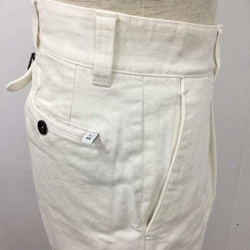 ピーティーゼロウーノ PT01 パンツ チノパン CWHL05BC0FWD BQ14 タックパンツ style05 28 無地 白 / ホワイト /  メンズ USED 古着 中古 10102280