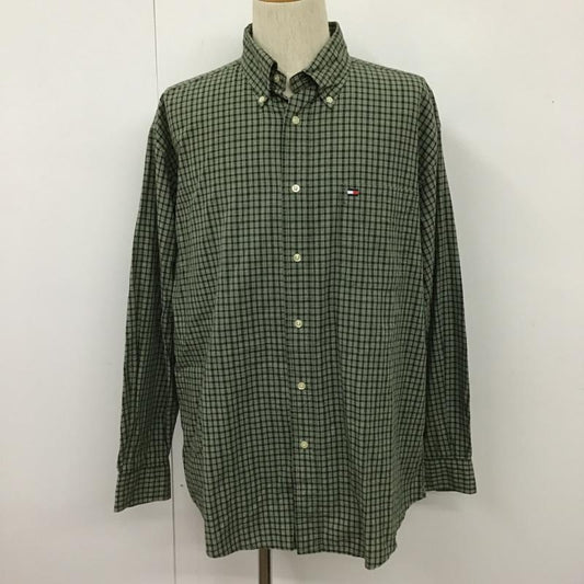 トミーヒルフィガー TOMMY HILFIGER シャツ、ブラウス 長袖 ボタンダウンシャツ チェックシャツ L チェック マルチカラー / マルチカラー /  メンズ USED 古着 中古 10102290