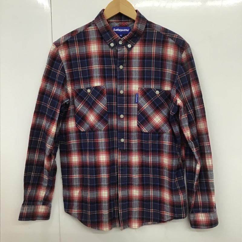 ラファイエット Lafayette シャツ、ブラウス 長袖 ボタンダウンシャツ チェックシャツ M チェック マルチカラー / マルチカラー /  メンズ USED 古着 中古 10102291