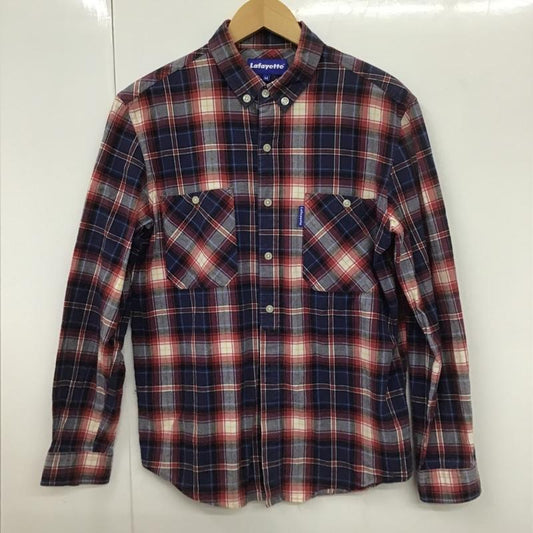 ラファイエット Lafayette シャツ、ブラウス 長袖 ボタンダウンシャツ チェックシャツ M チェック マルチカラー / マルチカラー /  メンズ USED 古着 中古 10102291