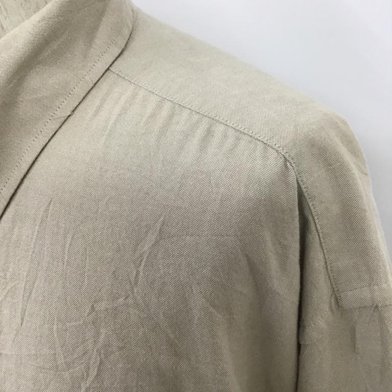 トミーヒルフィガー TOMMY HILFIGER シャツ、ブラウス 長袖 ボタンダウンシャツ XL 無地 ベージュ / ベージュ /  メンズ USED 古着 中古 10102294