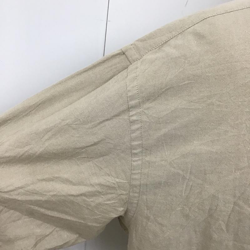 トミーヒルフィガー TOMMY HILFIGER シャツ、ブラウス 長袖 ボタンダウンシャツ XL 無地 ベージュ / ベージュ /  メンズ USED 古着 中古 10102294