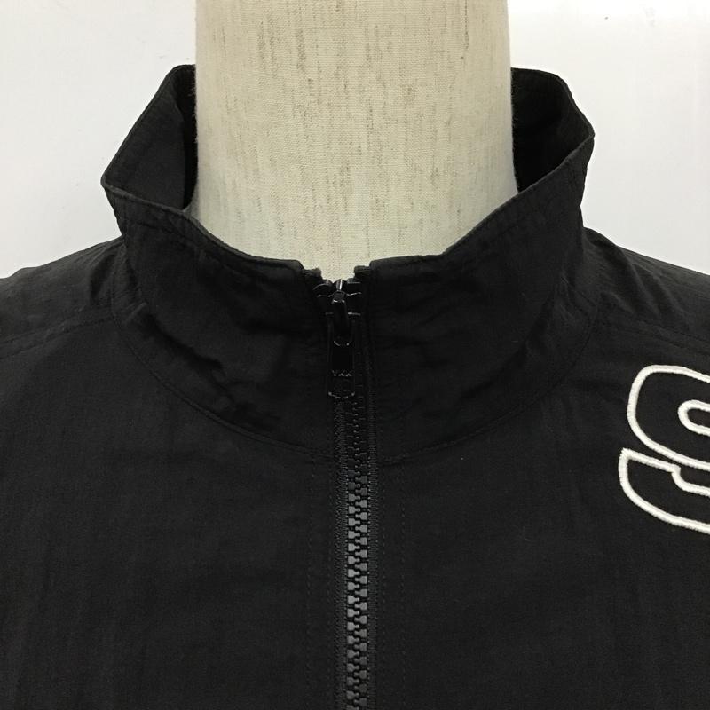 シュプリーム Supreme ジャケット、上着 ジャンパー、ブルゾン split track jacket ナイロンジャケット L ロゴ、文字 黒 / ブラック /  メンズ USED 古着 中古 10102300