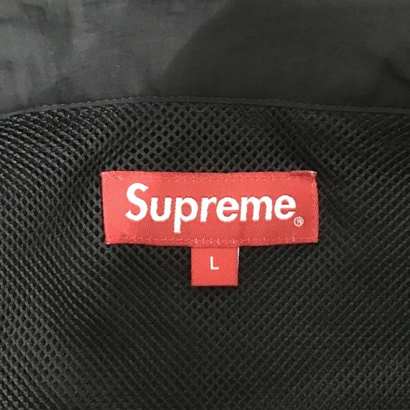 シュプリーム Supreme ジャケット、上着 ジャンパー、ブルゾン split track jacket ナイロンジャケット L ロゴ、文字 黒 / ブラック /  メンズ USED 古着 中古 10102300