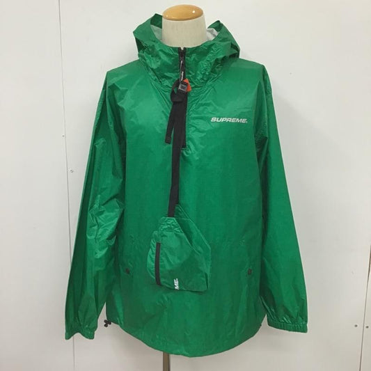 シュプリーム Supreme ジャケット、上着 ジャンパー、ブルゾン 17AW Packable Ripstop Pullover ナイロンジャケット L 無地 X ロゴ、文字 緑 / グリーン /  メンズ USED 古着 中古 10102301