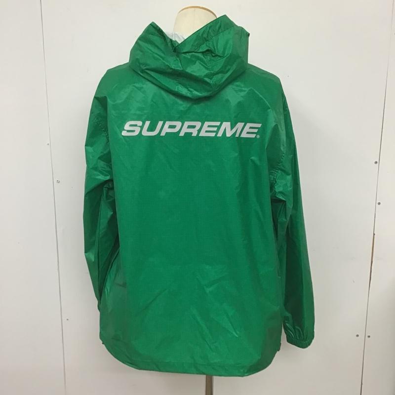 シュプリーム Supreme ジャケット、上着 ジャンパー、ブルゾン 17AW Packable Ripstop Pullover ナイロンジャケット L 無地 X ロゴ、文字 緑 / グリーン /  メンズ USED 古着 中古 10102301