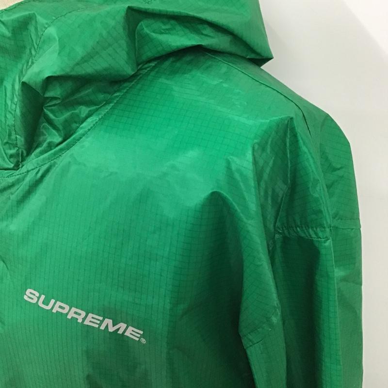 シュプリーム Supreme ジャケット、上着 ジャンパー、ブルゾン 17AW Packable Ripstop Pullover ナイロンジャケット L 無地 X ロゴ、文字 緑 / グリーン /  メンズ USED 古着 中古 10102301