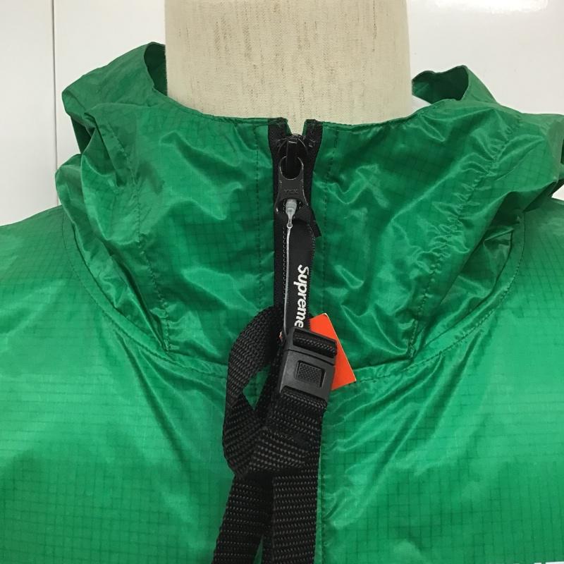 シュプリーム Supreme ジャケット、上着 ジャンパー、ブルゾン 17AW Packable Ripstop Pullover ナイロンジャケット L 無地 X ロゴ、文字 緑 / グリーン /  メンズ USED 古着 中古 10102301