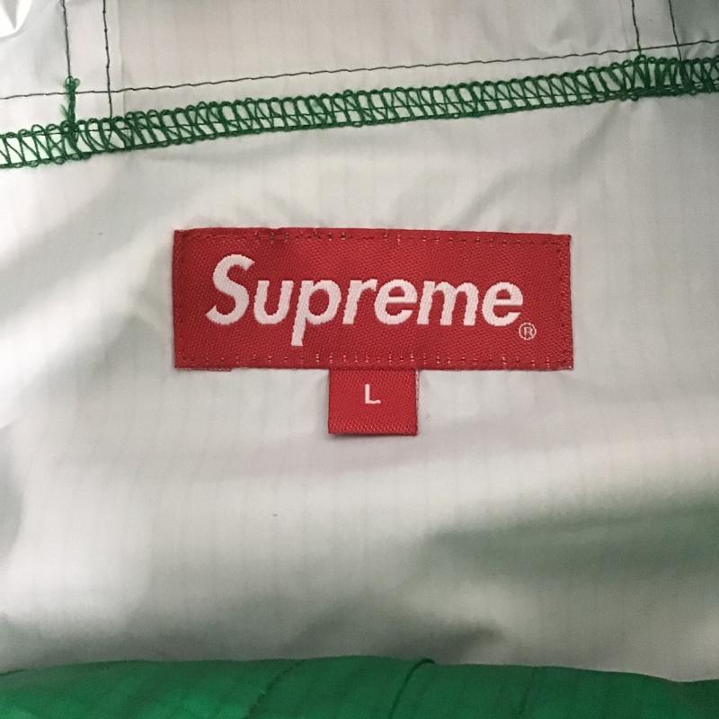 シュプリーム Supreme ジャケット、上着 ジャンパー、ブルゾン 17AW Packable Ripstop Pullover ナイロンジャケット L 無地 X ロゴ、文字 緑 / グリーン /  メンズ USED 古着 中古 10102301