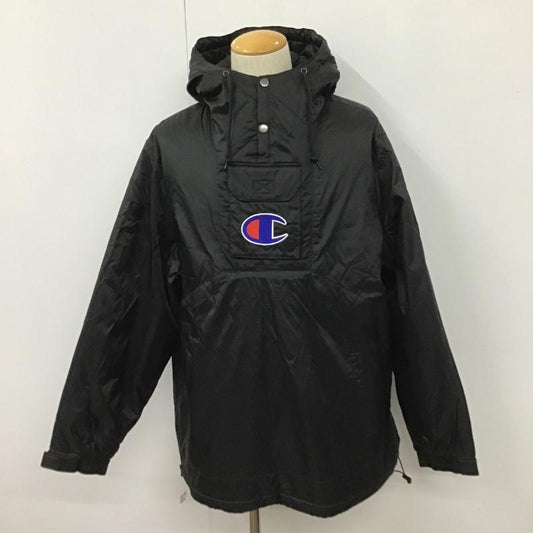 シュプリーム Supreme ジャケット、上着 ジャンパー、ブルゾン Champion Pullover Parka L ロゴ、文字 黒 / ブラック /  メンズ USED 古着 中古 10102312