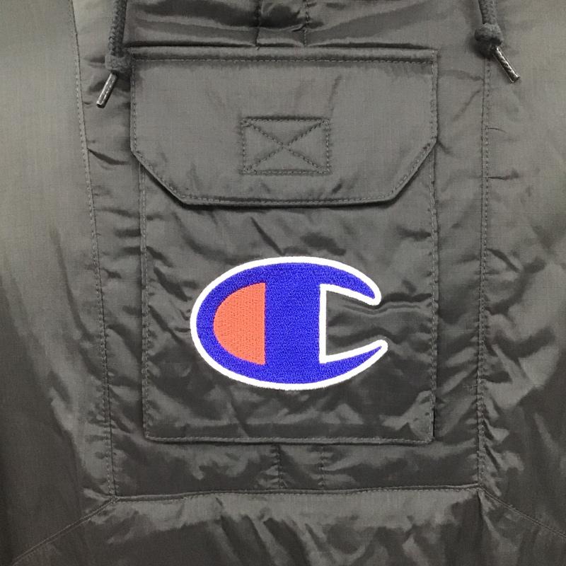 シュプリーム Supreme ジャケット、上着 ジャンパー、ブルゾン Champion Pullover Parka L ロゴ、文字 黒 / ブラック /  メンズ USED 古着 中古 10102312