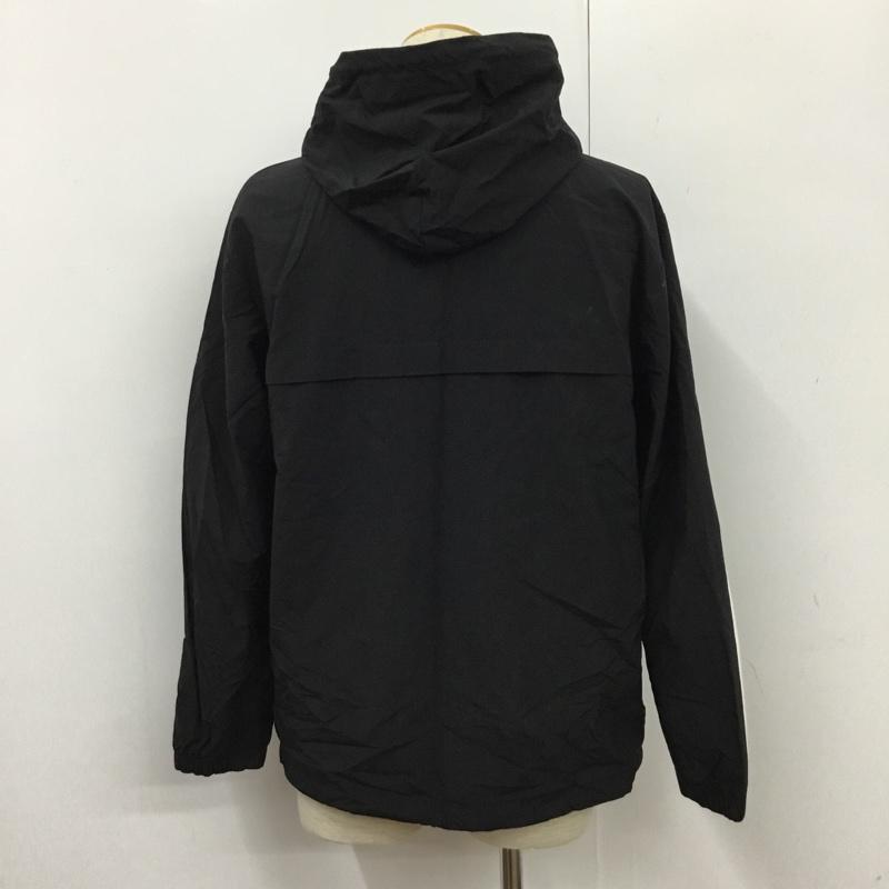 アディダス adidas ジャケット、上着 ジャンパー、ブルゾン BR6984 3 Stripes Windbreaker JKT ウインドブレーカー 無地 黒 / ブラック /  メンズ USED 古着 中古 10102322