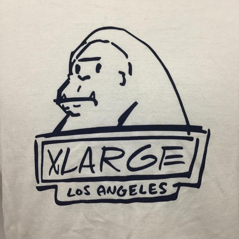 エクストララージ XLARGE Tシャツ 半袖 M プリント 白 / ホワイト /  メンズ USED 古着 中古 10102327