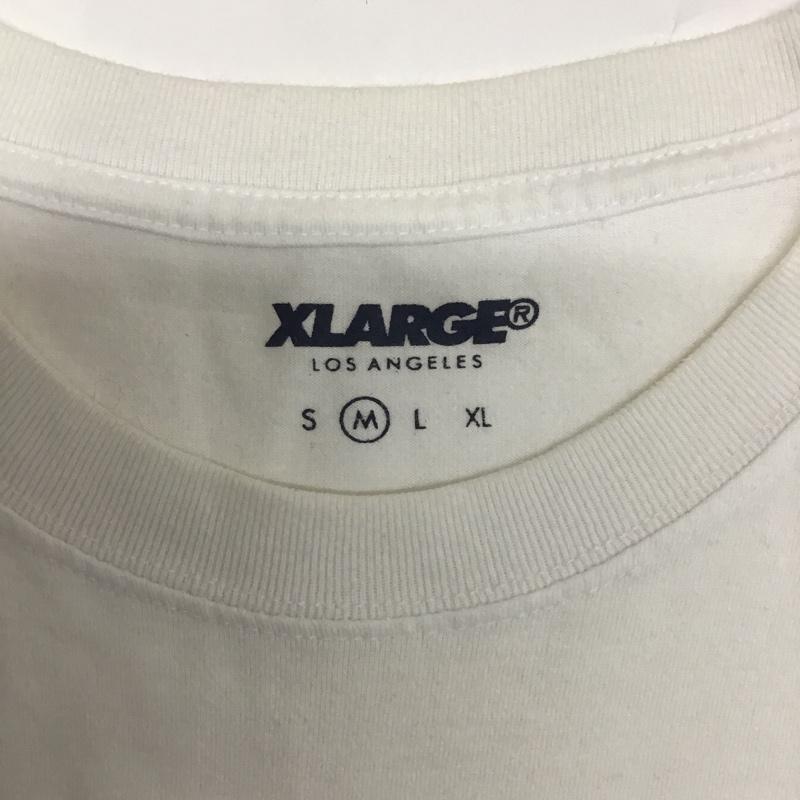 エクストララージ XLARGE Tシャツ 半袖 M プリント 白 / ホワイト /  メンズ USED 古着 中古 10102327