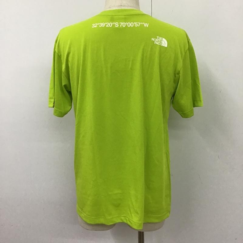 ザノースフェイス THE NORTH FACE Tシャツ 半袖 NT31217 L ロゴ、文字 黄緑 / イエローグリーン /  メンズ USED 古着 中古 10102332