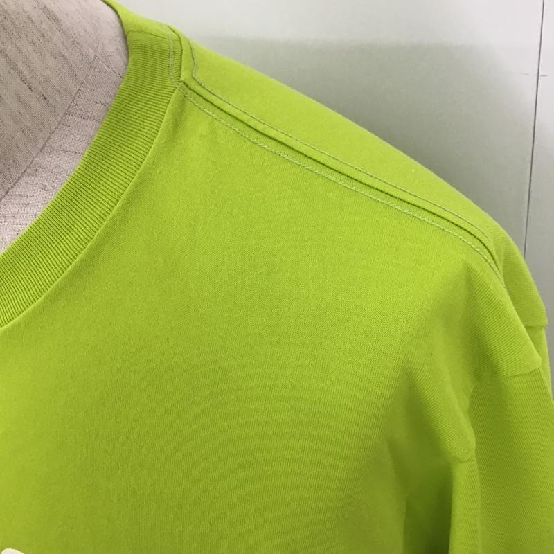 ザノースフェイス THE NORTH FACE Tシャツ 半袖 NT31217 L ロゴ、文字 黄緑 / イエローグリーン /  メンズ USED 古着 中古 10102332