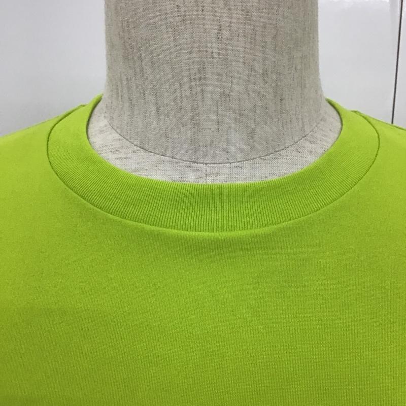 ザノースフェイス THE NORTH FACE Tシャツ 半袖 NT31217 L ロゴ、文字 黄緑 / イエローグリーン /  メンズ USED 古着 中古 10102332