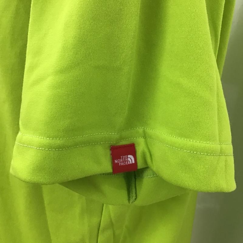 ザノースフェイス THE NORTH FACE Tシャツ 半袖 NT31217 L ロゴ、文字 黄緑 / イエローグリーン /  メンズ USED 古着 中古 10102332