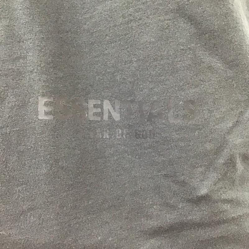 エッセンシャルズ ESSENTIALS Tシャツ 半袖 L ロゴ、文字 黒 / ブラック /  メンズ USED 古着 中古 10102343